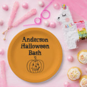 カボチャ ペーパープレート (パーティー)