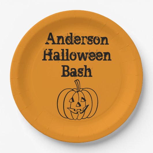 カボチャ ペーパープレート (正面)