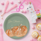 カボチャ ペーパープレート (パーティー)