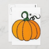 カボチャ ポストカード (正面/裏面)