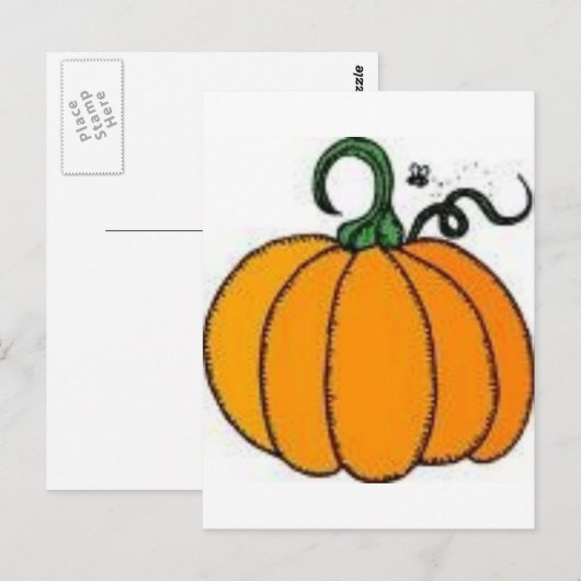 カボチャ ポストカード (正面/裏面)