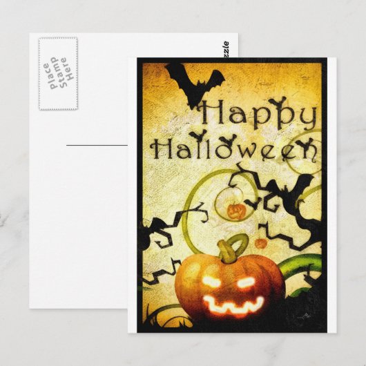 カボチャ ポストカード (正面/裏面)
