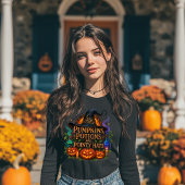 カボチャ、ポーションとポインティ帽子ハロウィーン トライブレンドＴシャツ