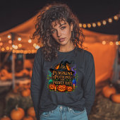 カボチャ、ポーションとポインティ帽子ハロウィーン トライブレンドＴシャツ