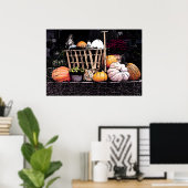 カボチャ&ムームオータム写真 ポスター (ホームオフィス)