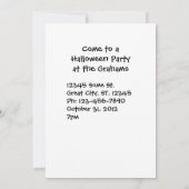 カボチャ&ムームオータム写真 招待状 (裏面)