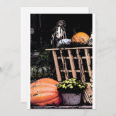 カボチャ&ムームオータム写真 招待状 (正面/裏面)