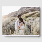 カボチャ・モノグラムと結婚写真 ゲストブック (裏面)