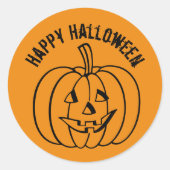 カボチャ ラウンドシール (正面)