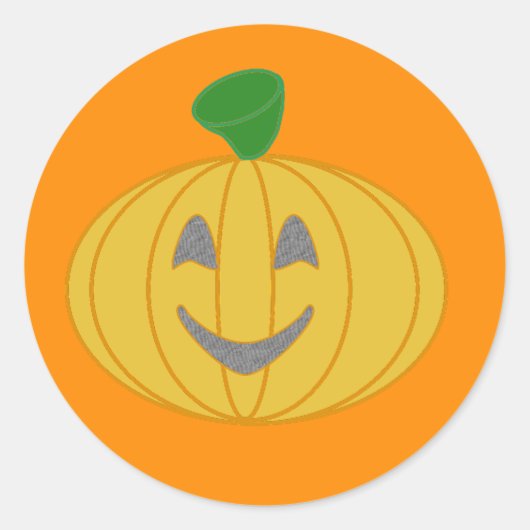 カボチャ ラウンドシール (正面)