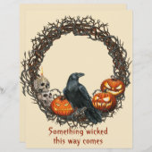 カボチャ&レイブンリースハロウィーンスクラップブック (正面/裏面)