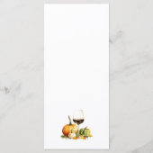 カボチャ&ワイン秋感謝祭お祝いメニュー メニュー (裏面)