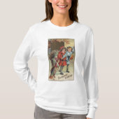 カボチャ、七面鳥を握っている子供 Tシャツ (正面)