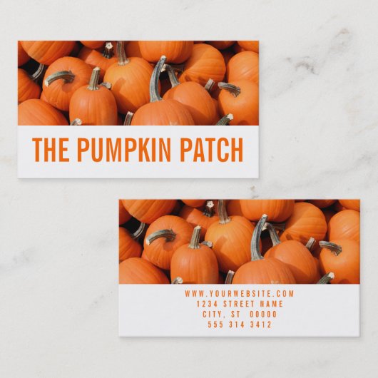 カボチャ 名刺 (正面/裏面)