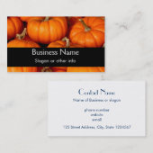 カボチャ 名刺 (正面/裏面)