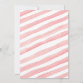 カボチャ、干し草、離れ秋、誕生日ピンクトラック 招待状 (裏面)