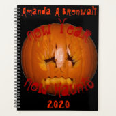 カボチャ、悲しい炎 プランナー手帳 (正面)