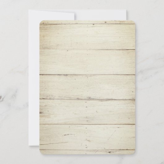 カボチャ、木のテクスチャ、ひまわり赤ちゃんシャワー 招待状 (裏面)