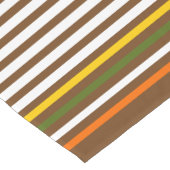 カボチャ、果実と秋ストライプ感謝祭 ショートテーブルランナー (コーナー)