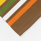 カボチャ、果実と秋ストライプ感謝祭 フリースブランケット (角)