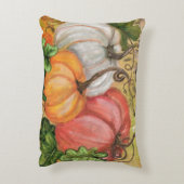 カボチャ – 水彩 アクセントクッション (裏面(縦))