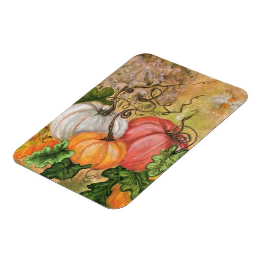 カボチャ – 水彩 マグネット (左側)