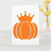 カボチャ(王冠付き) カード (黄色い花)