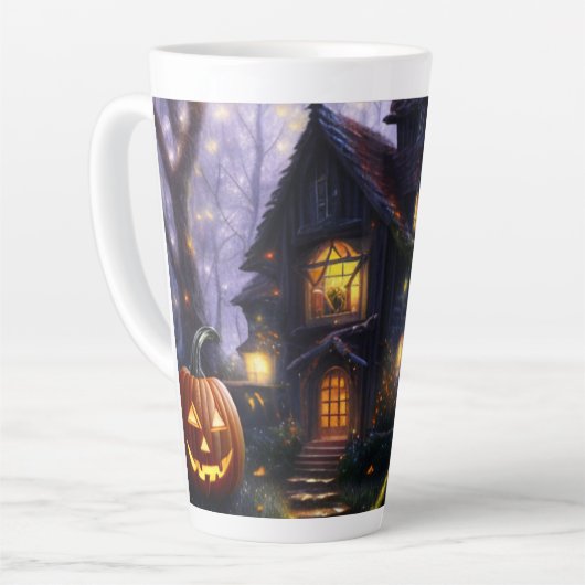 カボチャ/秋/秋/ハロウィーン カフェラテマグ (左アングル)