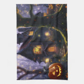 カボチャ/秋/秋/ハロウィーン キッチンタオル (縦)
