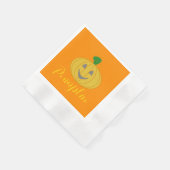 カボチャ 縁ありカクテルナプキン (角)