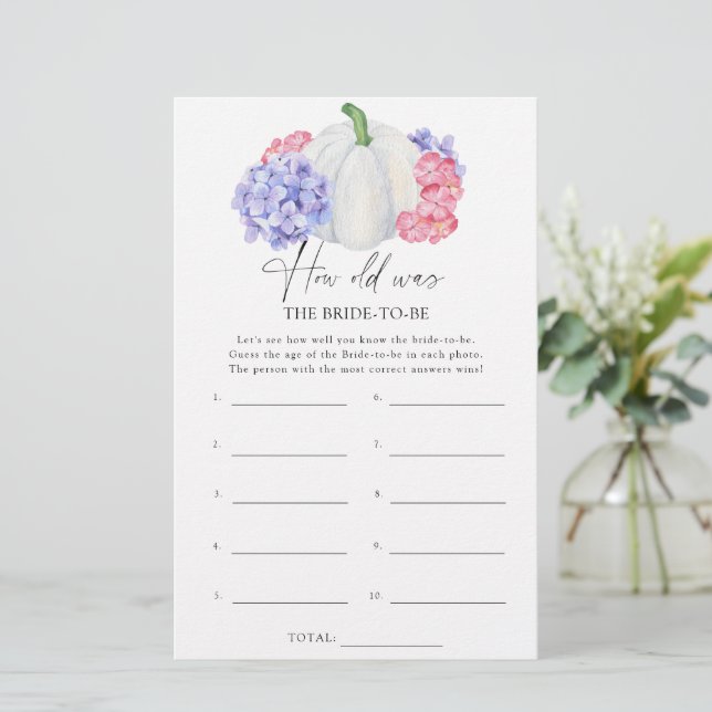 カボチャ – 花嫁の年齢 (スタンド正面)