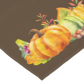 カボチャ、葉、葉の収穫 ショートテーブルランナー (コーナー)