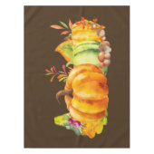 カボチャ、葉、葉の収穫 テーブルクロス (正面)