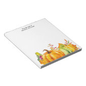 カボチャ、葉、葉の収穫 ノートパッド (アングル)