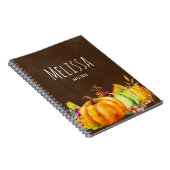 カボチャ、葉、葉の収穫 ノートブック (右側)