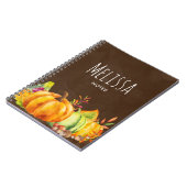 カボチャ、葉、葉の収穫 ノートブック (左側)