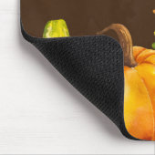 カボチャ、葉、葉の収穫 マウスパッド (コーナー)