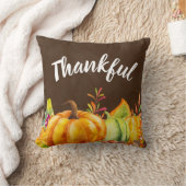 カボチャ、葉、葉を収穫する感謝 クッション (ブランケット)
