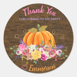 カボチャ、誕生日パーティー、メッセージカード、リトルカボチャ ラウンドシール