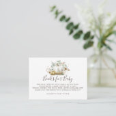 カボチャ | Books for Books Bring a Book Baby Shower エンクロージャーカード (スタンド正面)