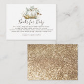 カボチャ | Books for Books Bring a Book Baby Shower エンクロージャーカード (正面/裏面)