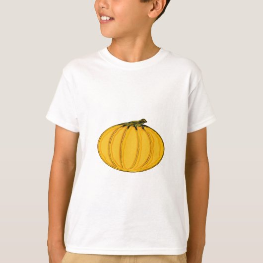 カボチャ HAPPY THANKSGIVING jGibney The M Tシャツ (正面)