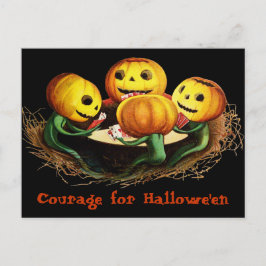 カボチャatカードハロウィンポストカードヴィンテージ ポストカード