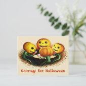 カボチャatカードハロウィンポストカードヴィンテージ ポストカード (スタンド正面)