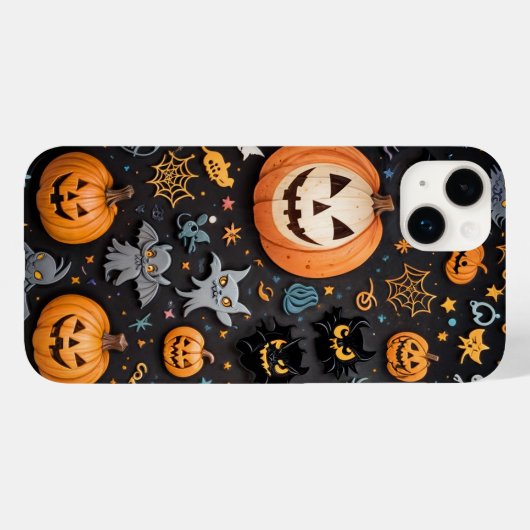 カボチャiPhoneケース Case-Mate iPhoneケース (裏面 (横))