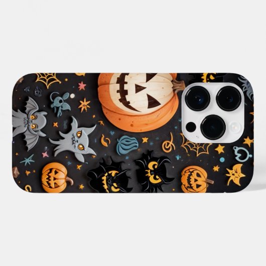 カボチャiPhoneケース Case-Mate iPhoneケース (裏面 (横))