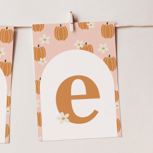 カボチャONE "E"ハイチェアバナーカード 招待状