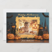 カボチャPEEK-a-BOO カード (正面)