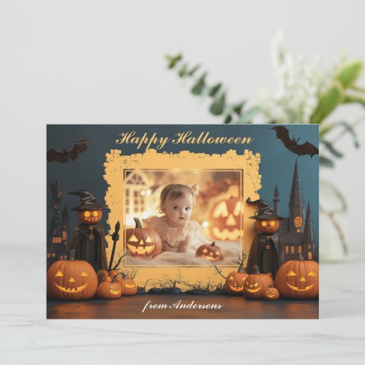 カボチャPEEK-a-BOO カード (スタンド正面)