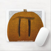 カボチャPi、3.14159265358979323846264338327950… マウスパッド (マウス)